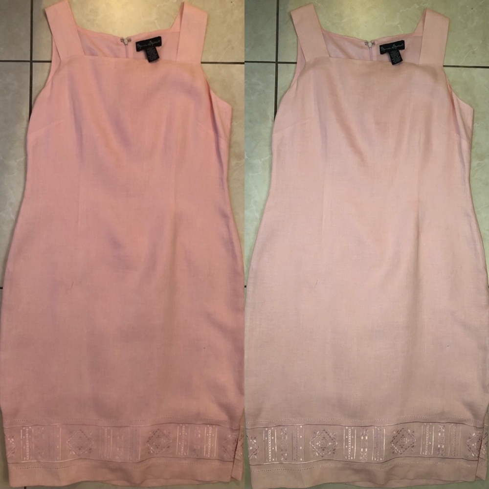 Baby Pink Linen Dress